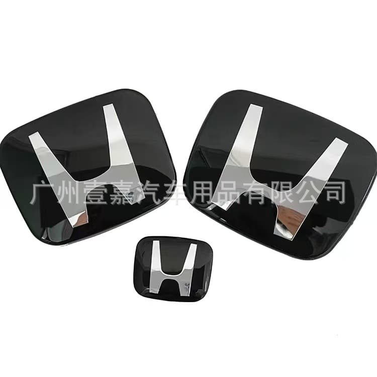 Red front and rear emblem compatible with Honda new and old models with H logo: Accord, Civic, Odyssey, CR-V, Fit, City