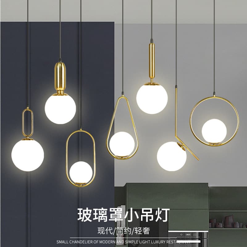 Creative Restaurant Chandelier Nordic Bedroom Headboard Bar Internet Celebrity Modern Simple LED Light Luxury Corridor Light