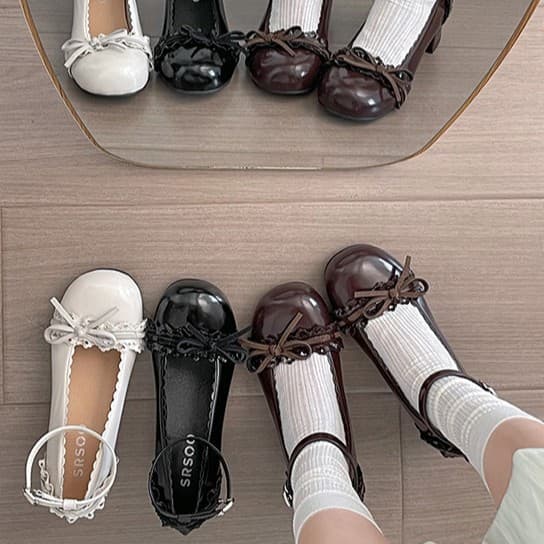 Round Toe Vintage Chunky Heel Low-Cut Shoes for Women, 2026 New Petite Height Increase Mary Jane Leather Shoes for Dresses