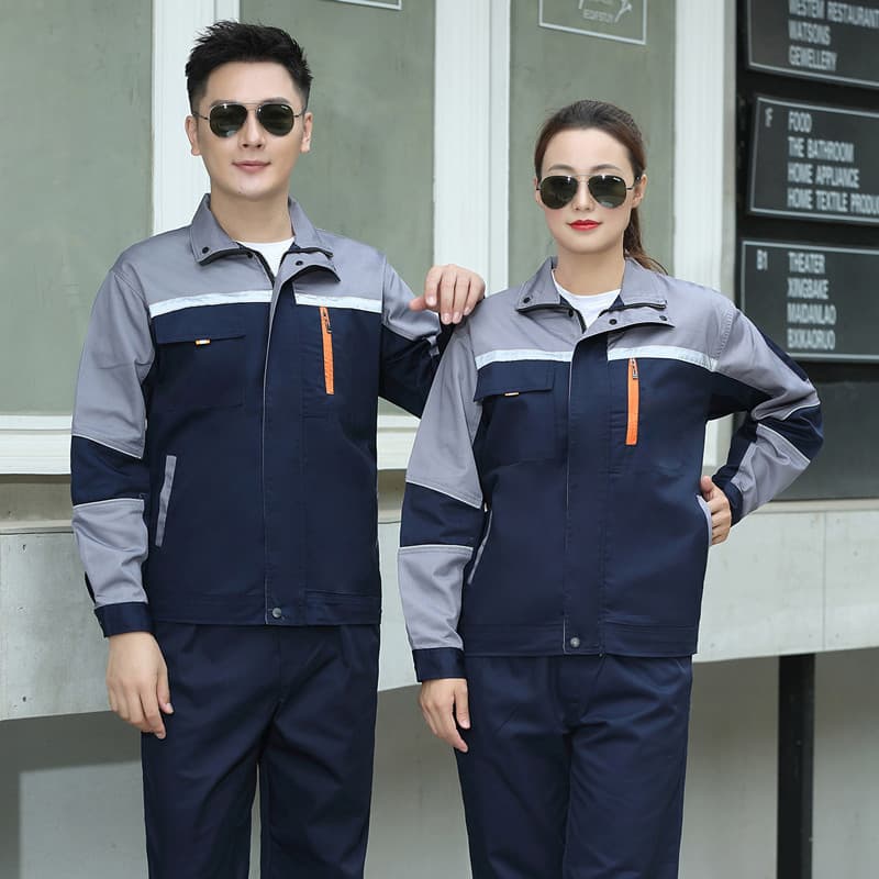 Factory supply spring/autumn long-sleeve workwear set workshop work clothes factory uniform welding auto repair maintenance labor protection workwear.