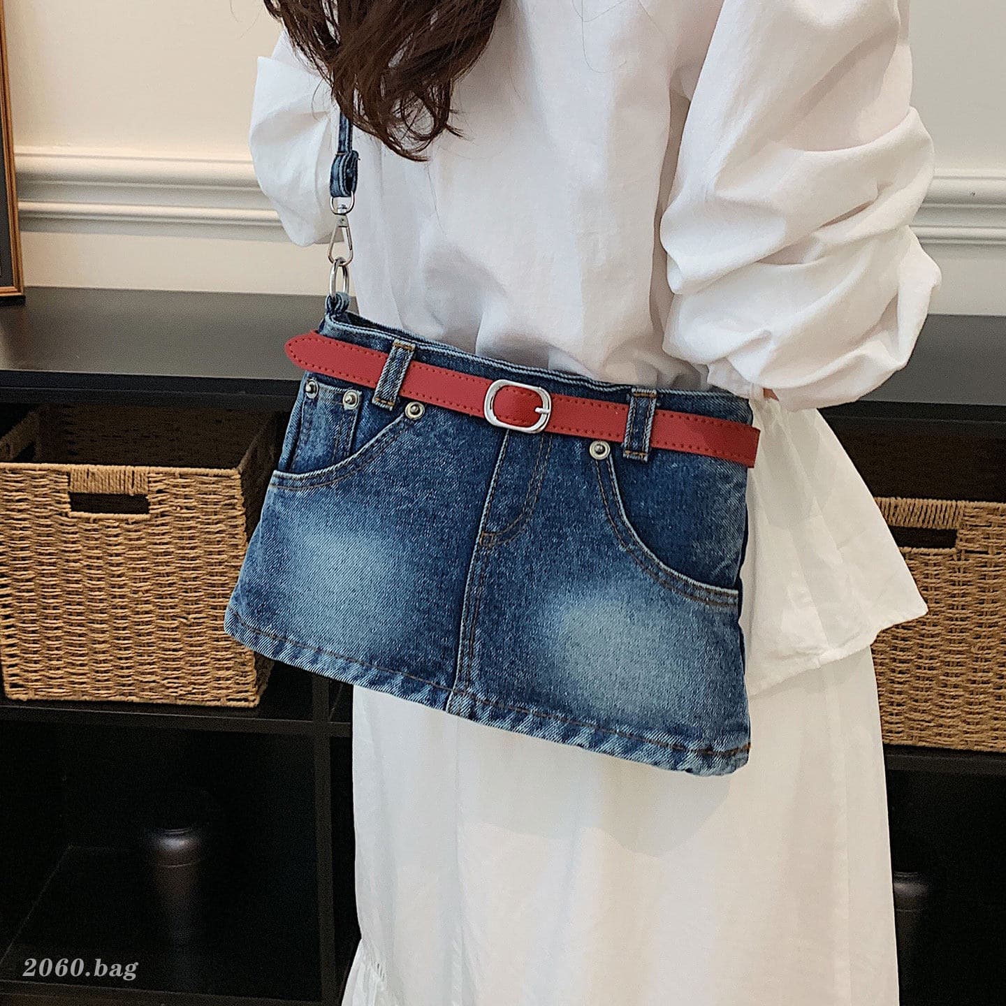 Western style simple fashion summer bag commuter women 2026 denim temperament popular single shoulder new crossbody bag