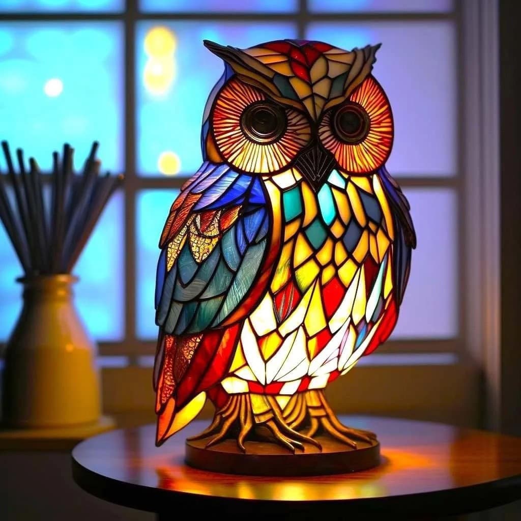 New Cross-Border Dog Series Resin Figurine LED Night Light Art Animal Statue Creative Home Desktop Decoration