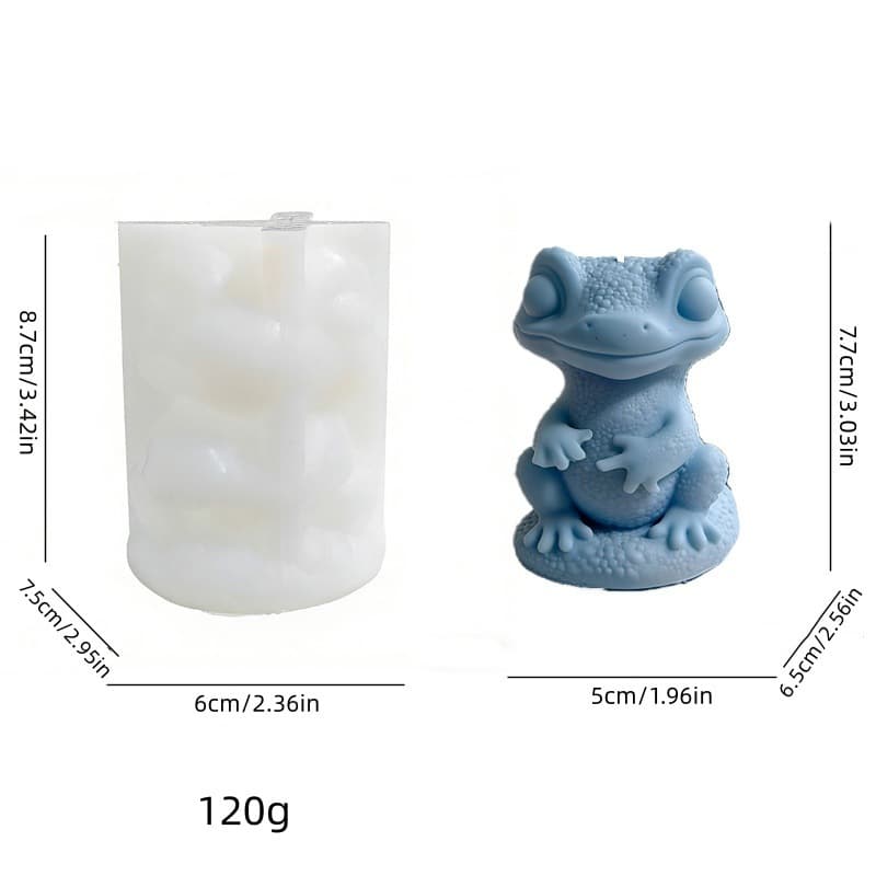 3D Lizard Salamander Liquid Aromatherapy Candle Silicone Mold, Polymer Clay Plaster Handmade Soap Decoration Epoxy Resin Mold