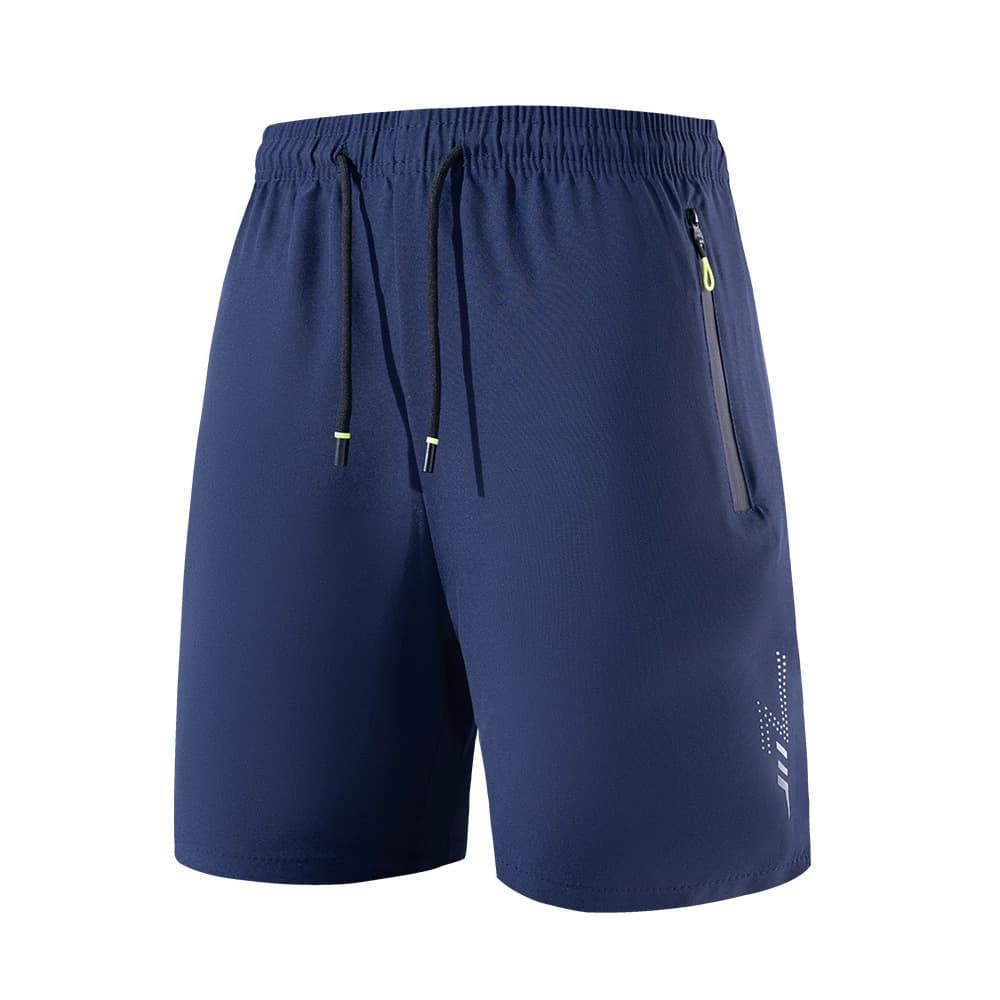Trending Ice Silk Sports Shorts for Men Summer Thin Quick-Dry Casual 5-Point Shorts Men's Loose Elastic Beach Shorts
