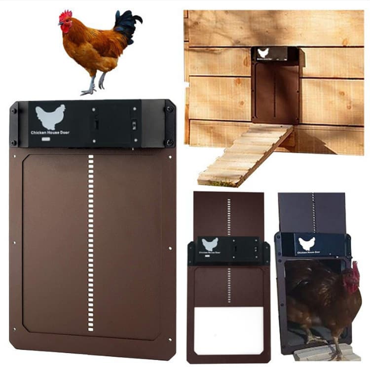 Automatic Chicken Coop Door New Second Generation Home Auto Light Sensor Chicken House Pet Door
