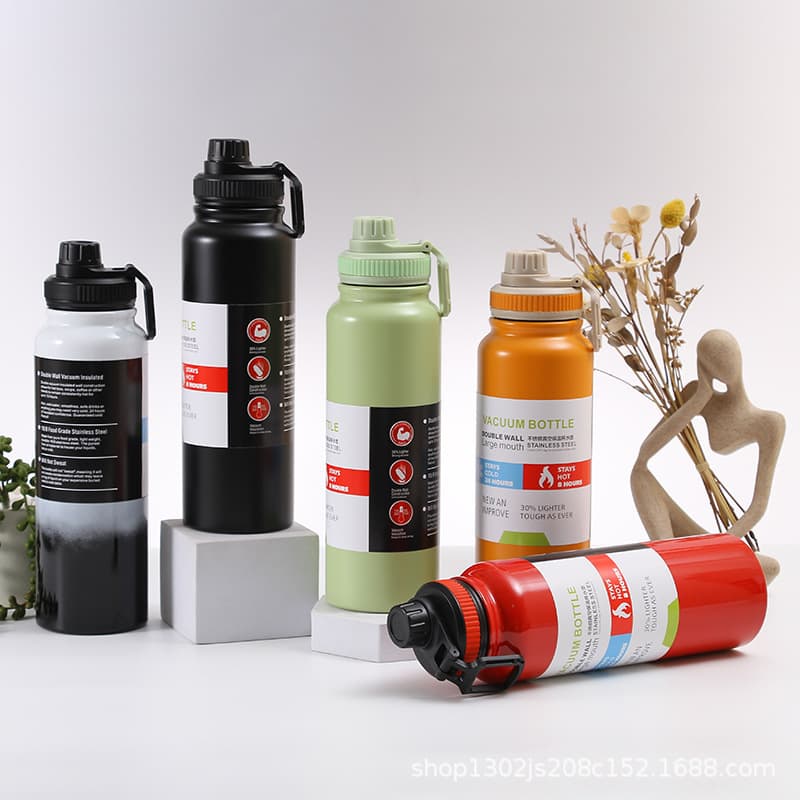 Cross-border thickened space kettle vacuum stainless steel thermos cup large capacity sports kettle outdoor portable car water cup
