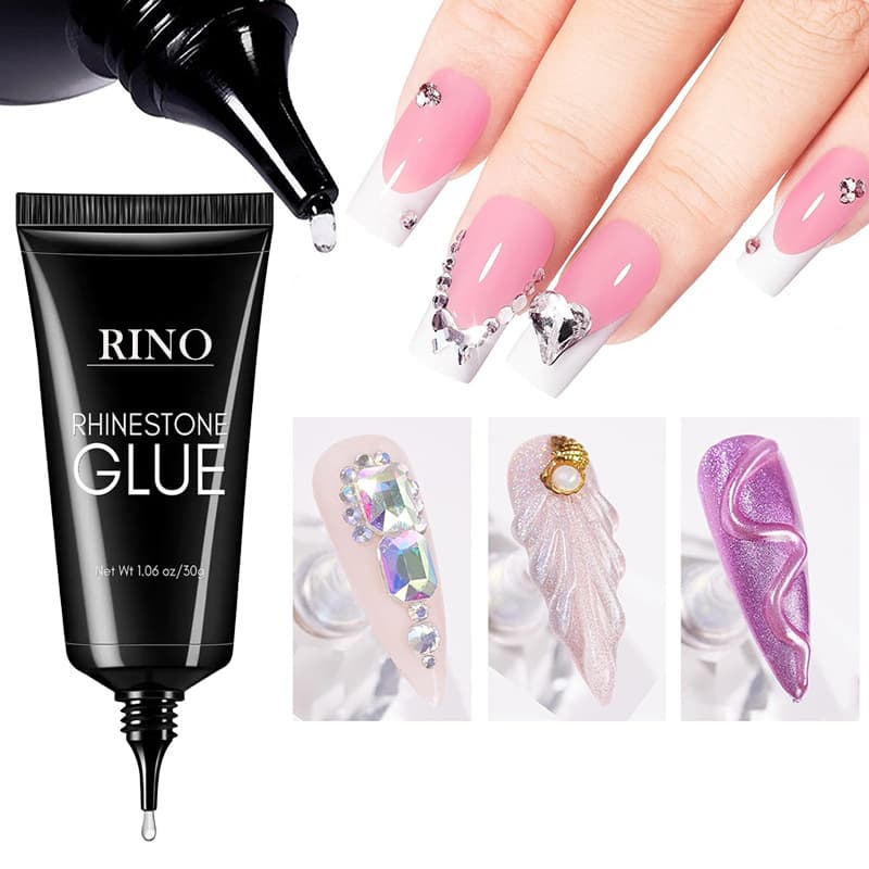 Cross-border manicure, strong no-wash, strong diamond-sticking glue, diamond-sticking jewelry glue, metal jewelry glue, non-flowing diamond-sticking glue