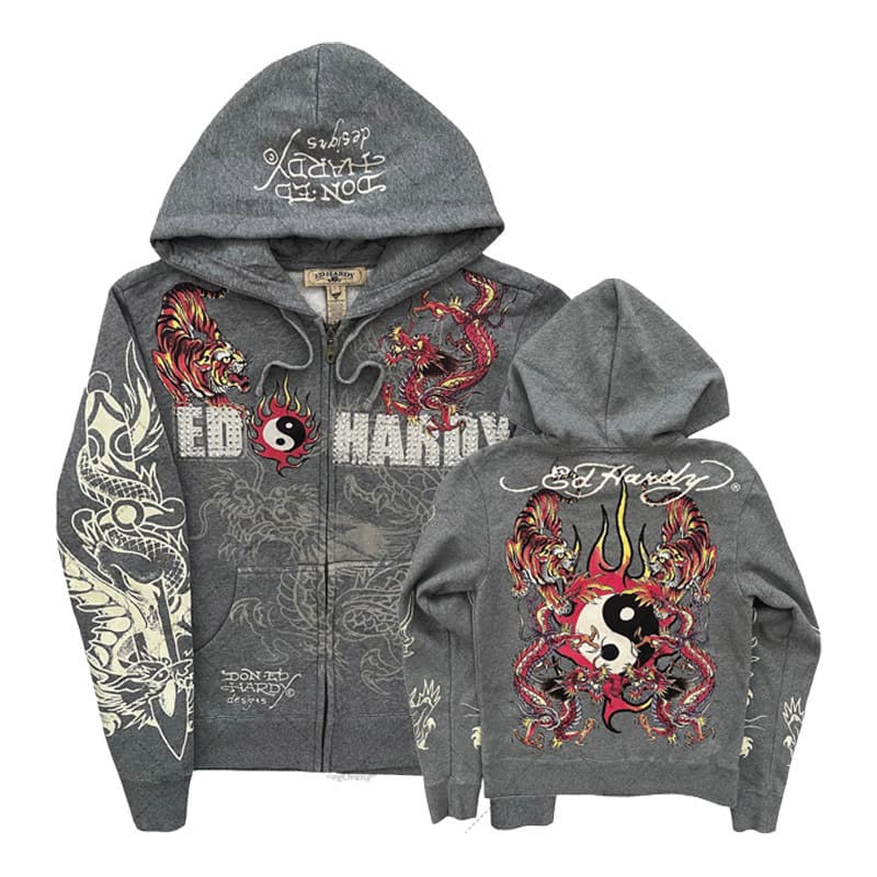 American Gothic Rock Skull Bones Oversized Hoodie Unisex Y2K Gothic