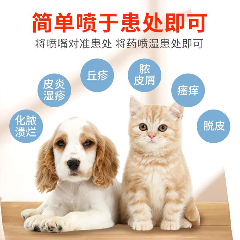 Enrofloxacin Solution Spray for Cat Fungal Dermatitis, Ringworm, Dog Ringworm, Cat Eczema, Bacterial Skin Disease External Medication
