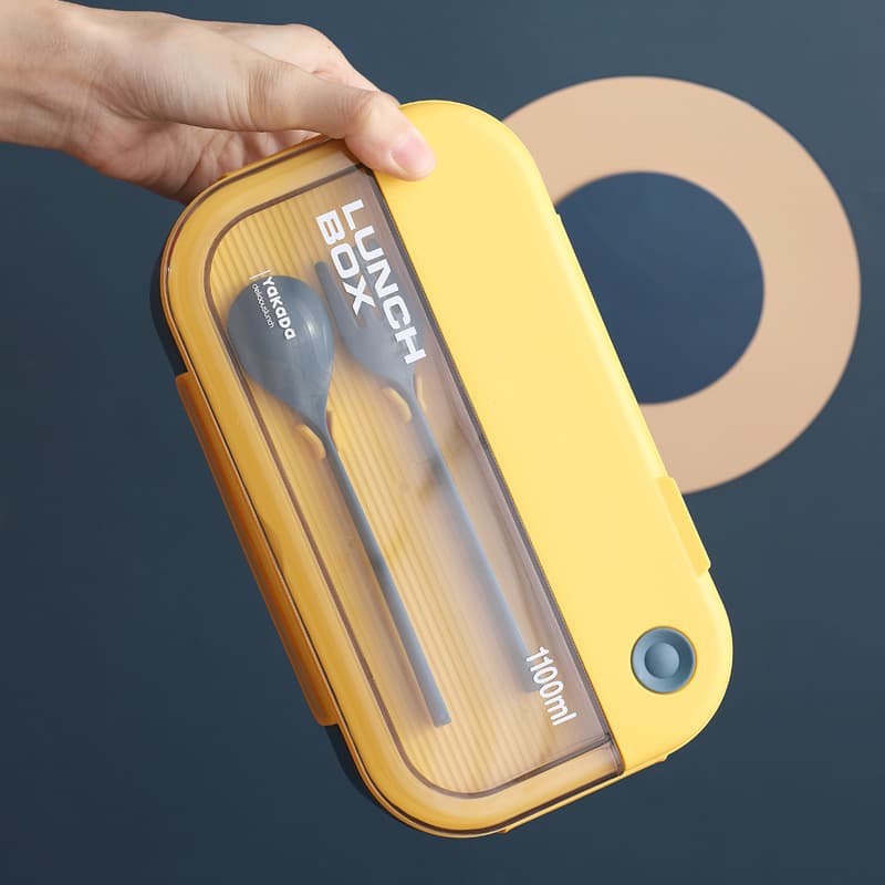Cross-border lunchbox compartment lunch box microwave-safe bento box for elementary school students minimalist