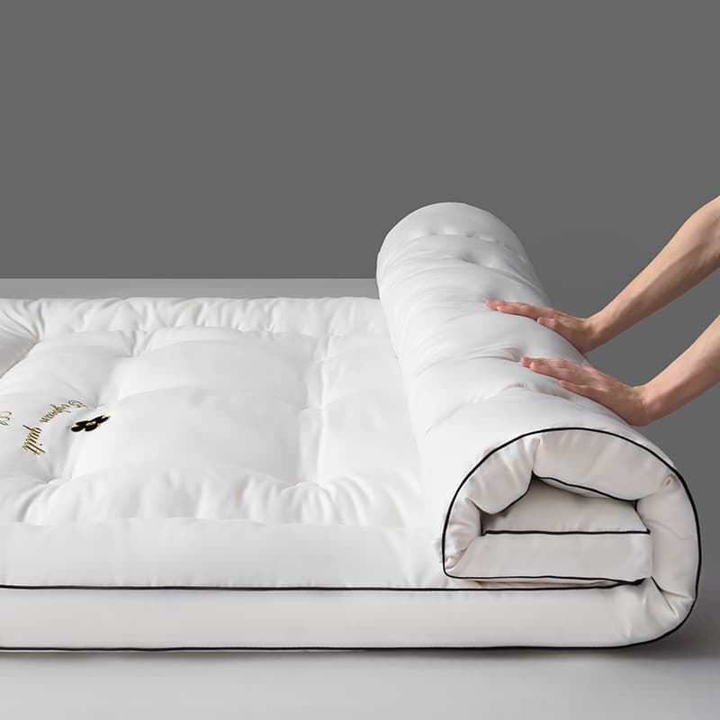 Five-Star Hotel Mattress Topper, Soy Fiber Quilted Pad, Double Thick Tatami Student Bed Pad