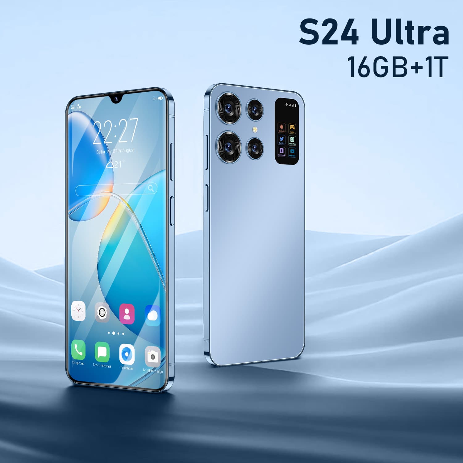 Cross-border popular S24 Ultra Android smartphone 6.98 inch 2+16G Android smartphone TK can be shipped on behalf of