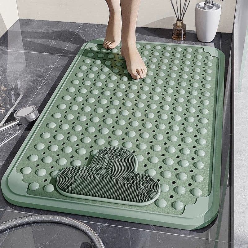 Bathroom anti-slip mat, hotel shower room bath mat with suction cups, home toilet floor mat, waterproof pad.