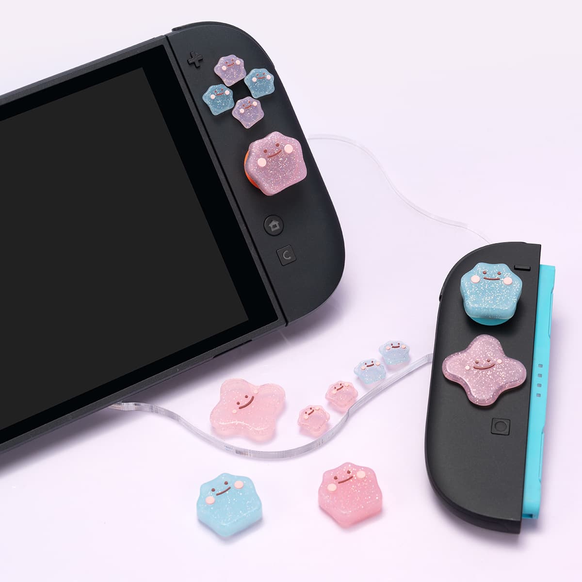 Nintendo Switch 2 Joystick Cap Button Sticker Ditto NS2 Joystick Cover Silicone Protective Case Game Console Accessory