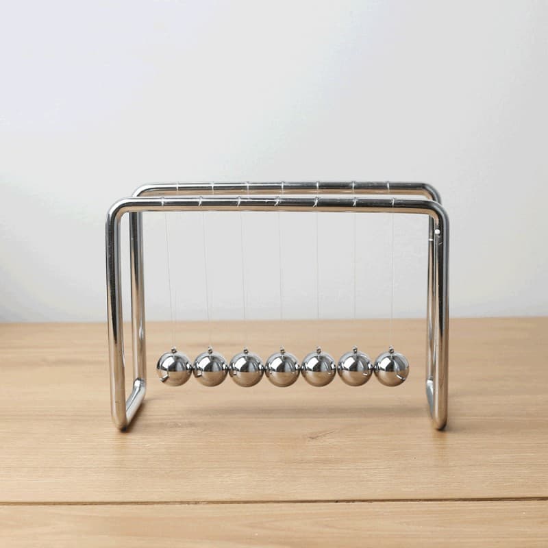Metal Frame 7-Bead Newton's Cradle Bumper Balls Collision Ball Creative Home Desktop Decoration Gift Stress Relief Ornament