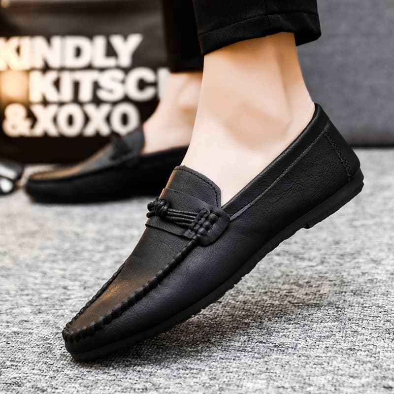 Breathable Anti-Slip Loafer Shoes for Men, Office British Style Soft Sole Casual Slip-On New Arrival