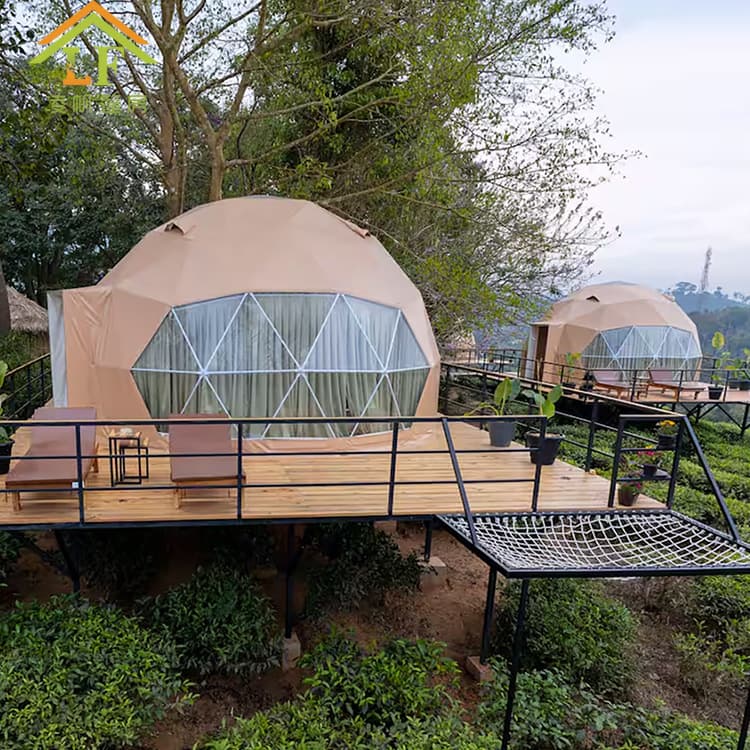 Guangzhou Hengnuo Tent Technology Co., Ltd.’s best-selling outdoor spherical hotel tent semi-circular starry sky tent