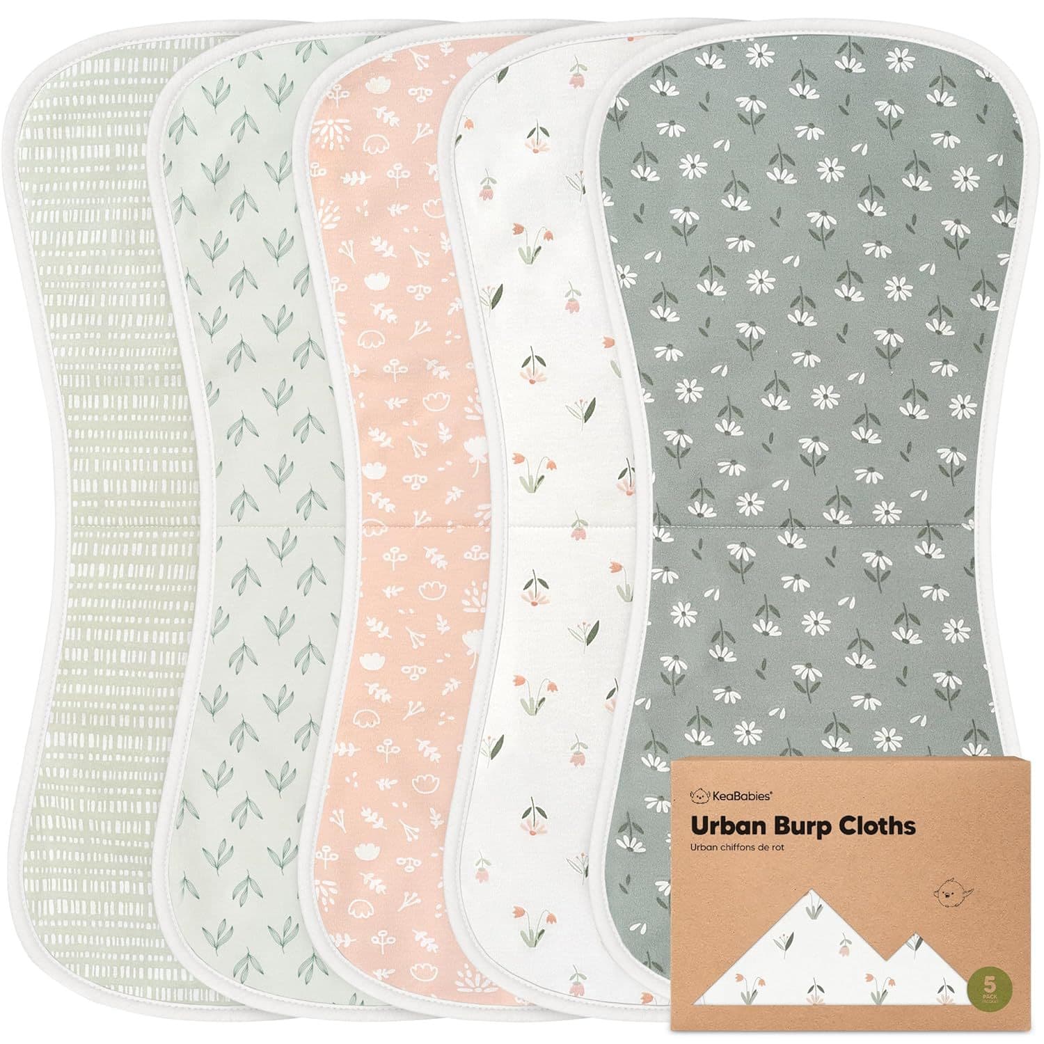 Amazon Burp Cloth Baby Bib for Spit-Up, Newborn Shoulder Pad Drool Cloth, Gauze Sweat Absorbent Towel