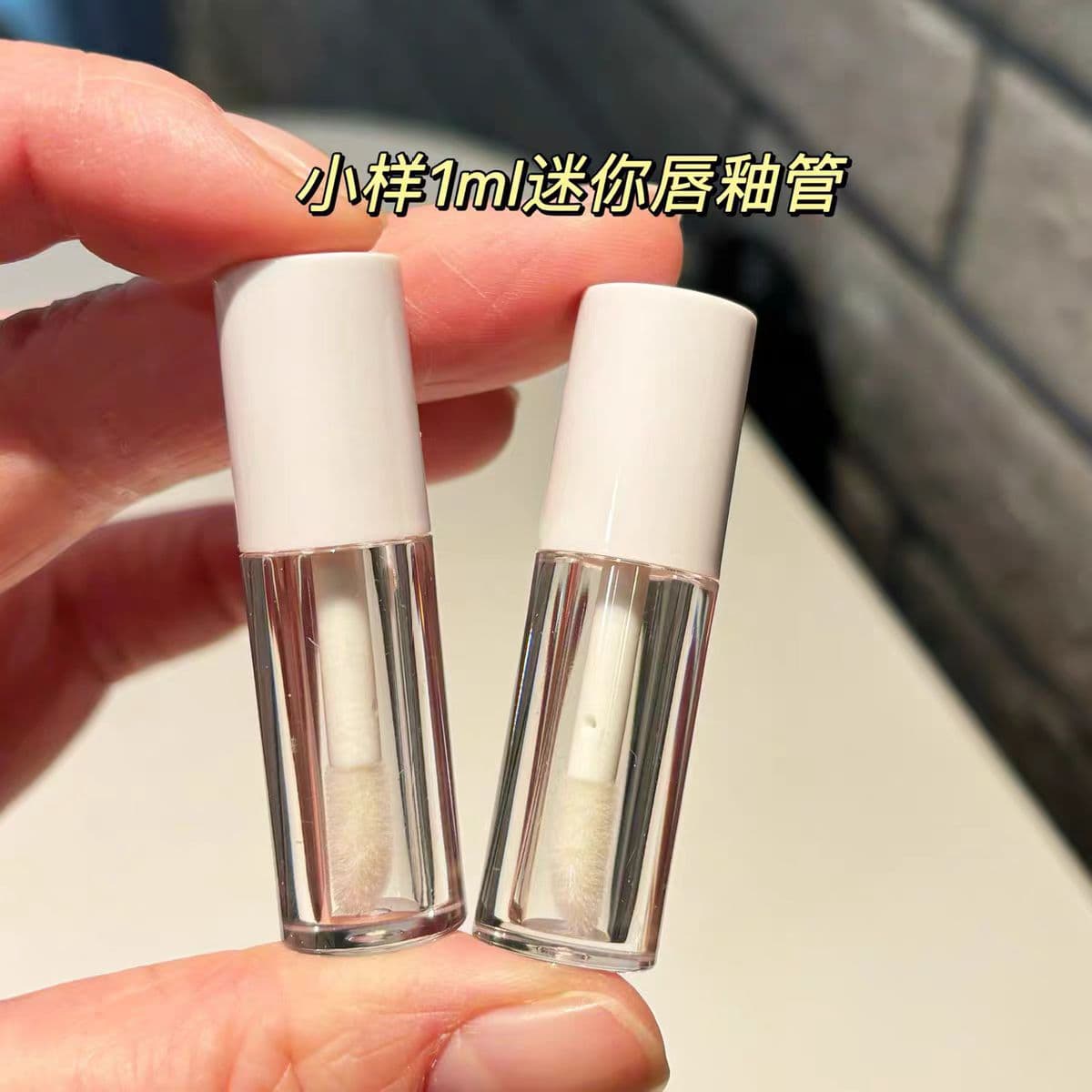 Mini Lip Gloss Tube Lip Glaze Sample Empty Tube Bottle Eyeliner Tube Round Color Cosmetic Packaging Sample Empty Tube