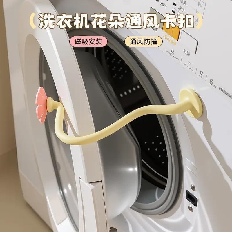 Washing Machine Flower Ventilation Clip, Household Drum Washer Ventilation Bracket, Magnetic and Detachable Support Stand