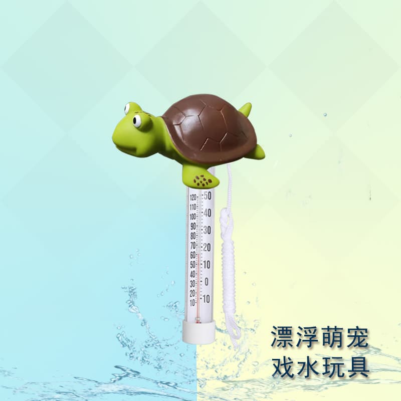 Swimming Pool Outdoor Water Temperature Meter Floating Duck Turtle Flamingo Animal Thermometer Children Accessories Glass Temperature Meter