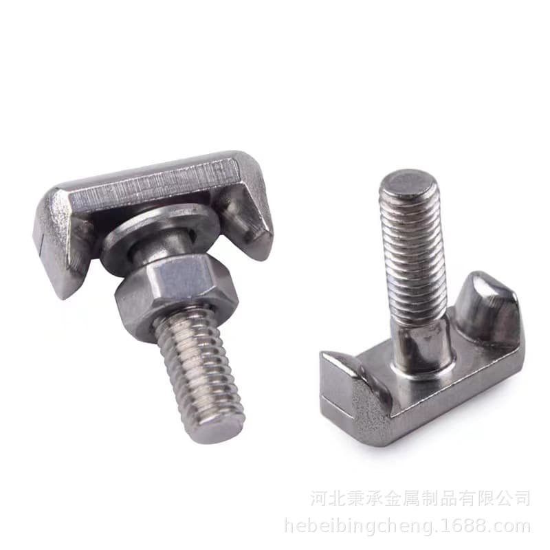 Factory supply automotive stainless steel T-clamp screws, 304 stainless steel mountain-type fixed battery replacement screws