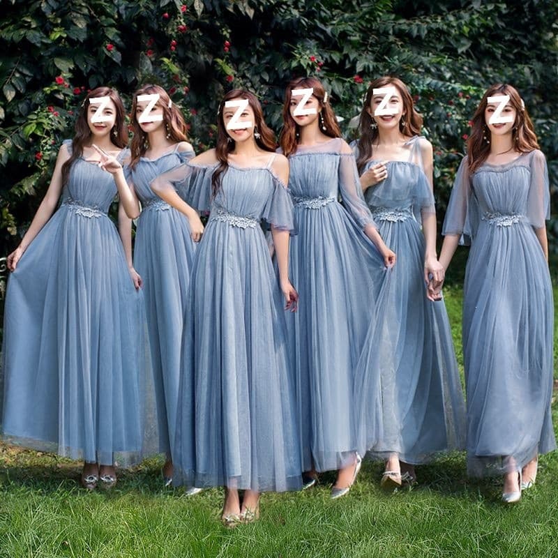 Bridesmaid Dress 2026 Spring Korean Style Long Elegant Gown for Bridal Party Graduation