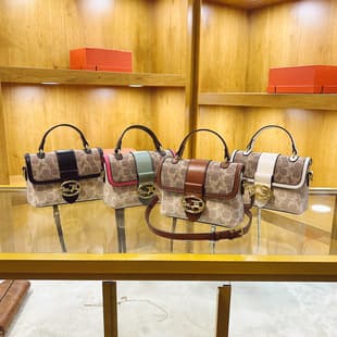 Daishaliren Retro Floral Box Bag for Women 2026 New Arrival Light Luxury High-Quality Versatile Ins Handbag