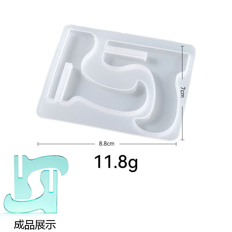 Amazon Resin Phone Stand Silicone Mold, Crystal Epoxy DIY Assembly Photo Frame Desktop Decoration Wholesale