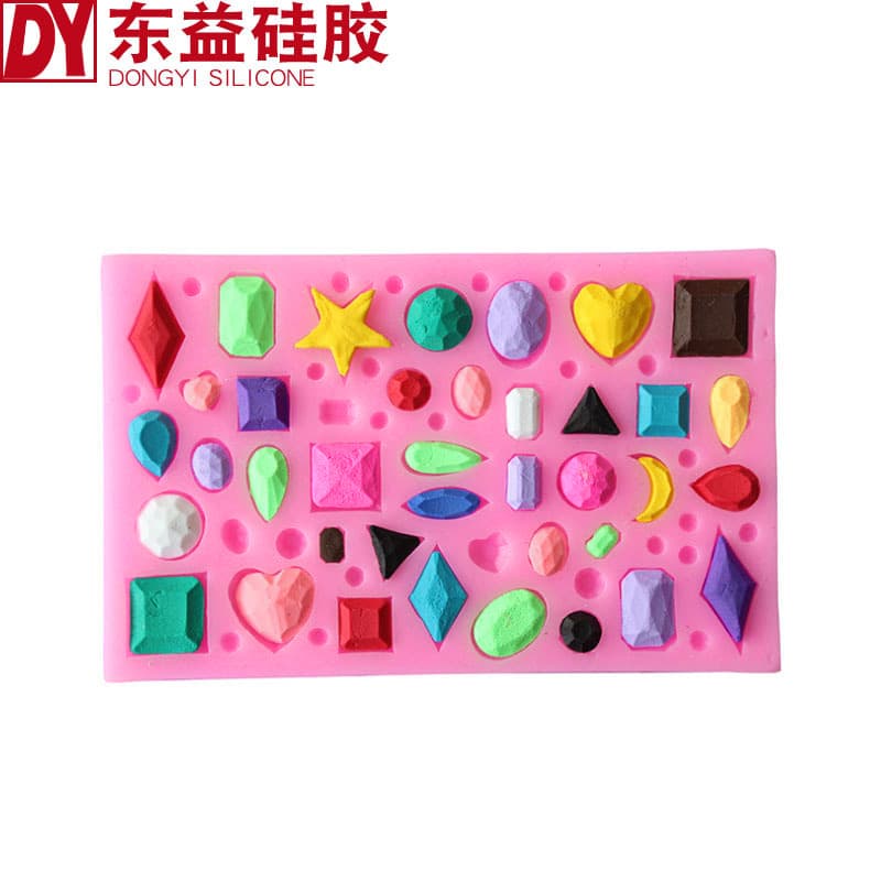 Various Shape Gemstone High-Quality Baking Mold Silicone Plaster Clay Mold Silicone Mold