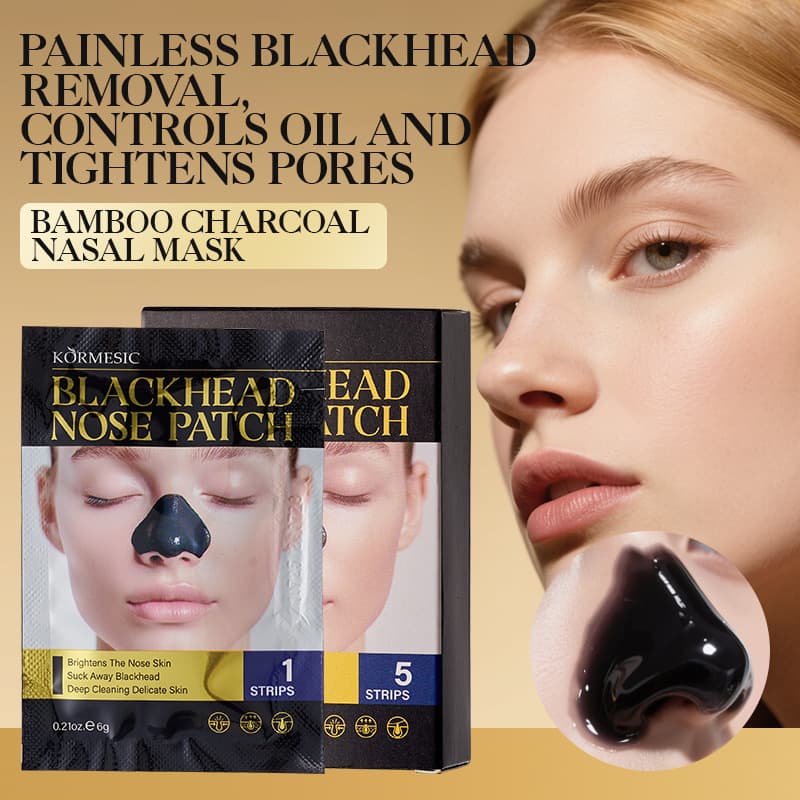 KORMESIC Bamboo Charcoal Peel-Off Nose Mask, Deep Cleansing, for Export and Cross-Border Wholesale