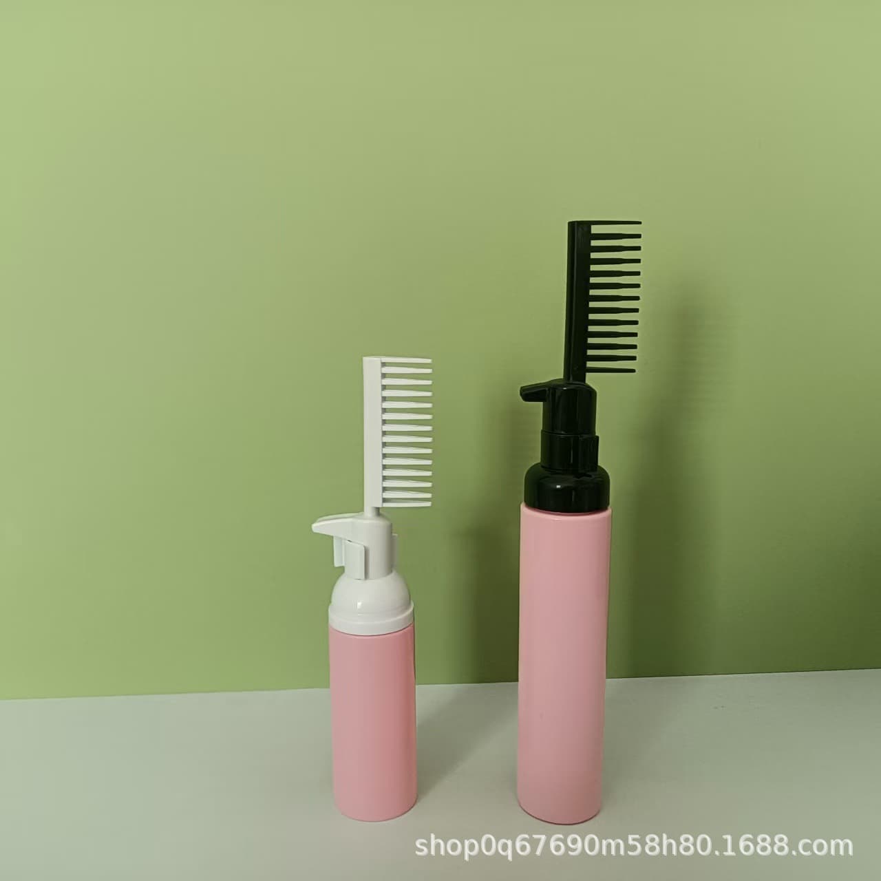30-Thread Foam Bottle with Comb 60ml-100ml PET Plastic Mousse Foaming Facial Cleanser Dispenser Bottle
