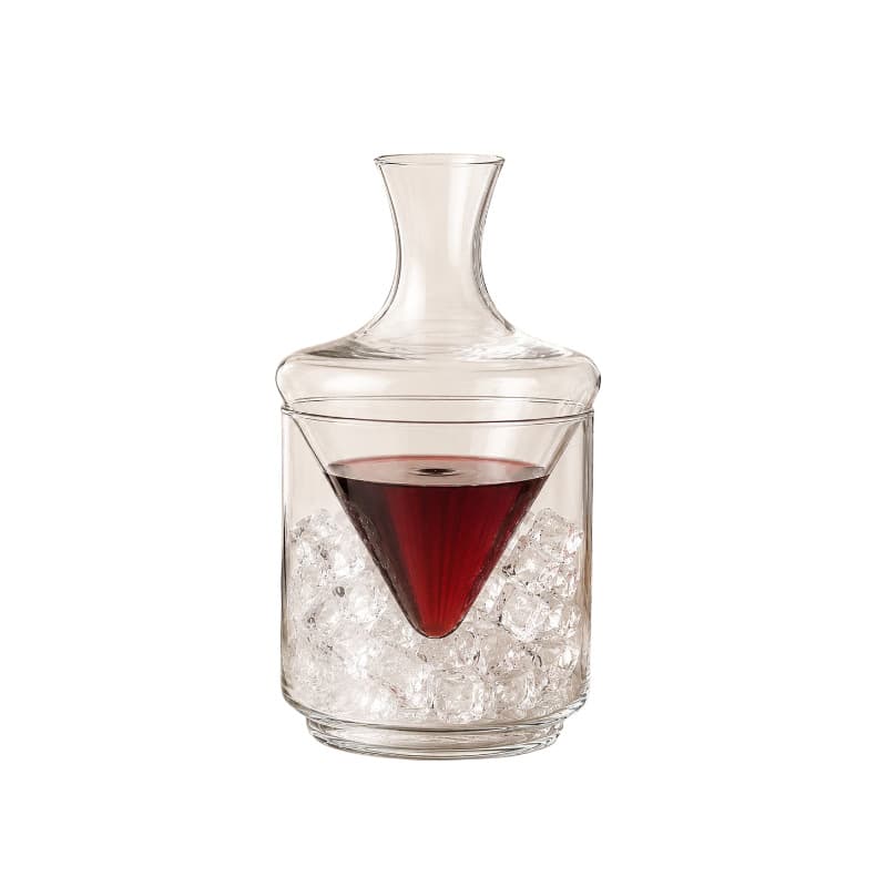 Creative Home Iceberg Glass Rapid Wine Decanter with Ice Bucket, Waterfall Red Wine Aerator, Wholesale