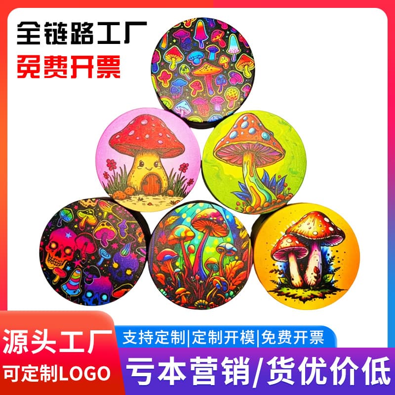 Factory Direct 63MM 50MM 40MM Zinc Alloy Grinder UV Printed Four-Layer Grinder Wholesale