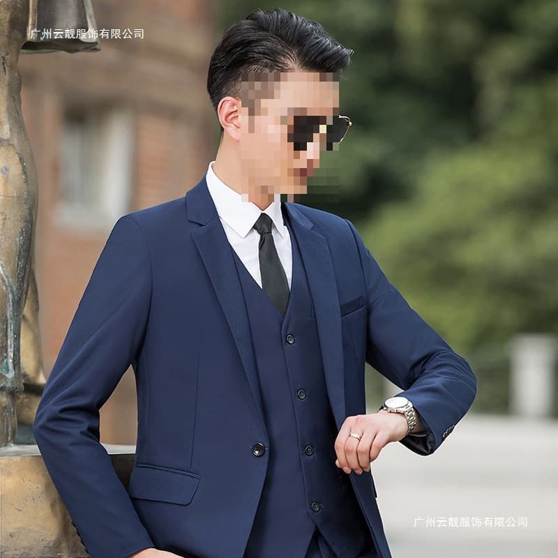 New Manufacturer Three-Piece Suit for Men, Korean Style Casual Suit Jacket, Best Man Vest, Dress Pants, Suit Set for Men