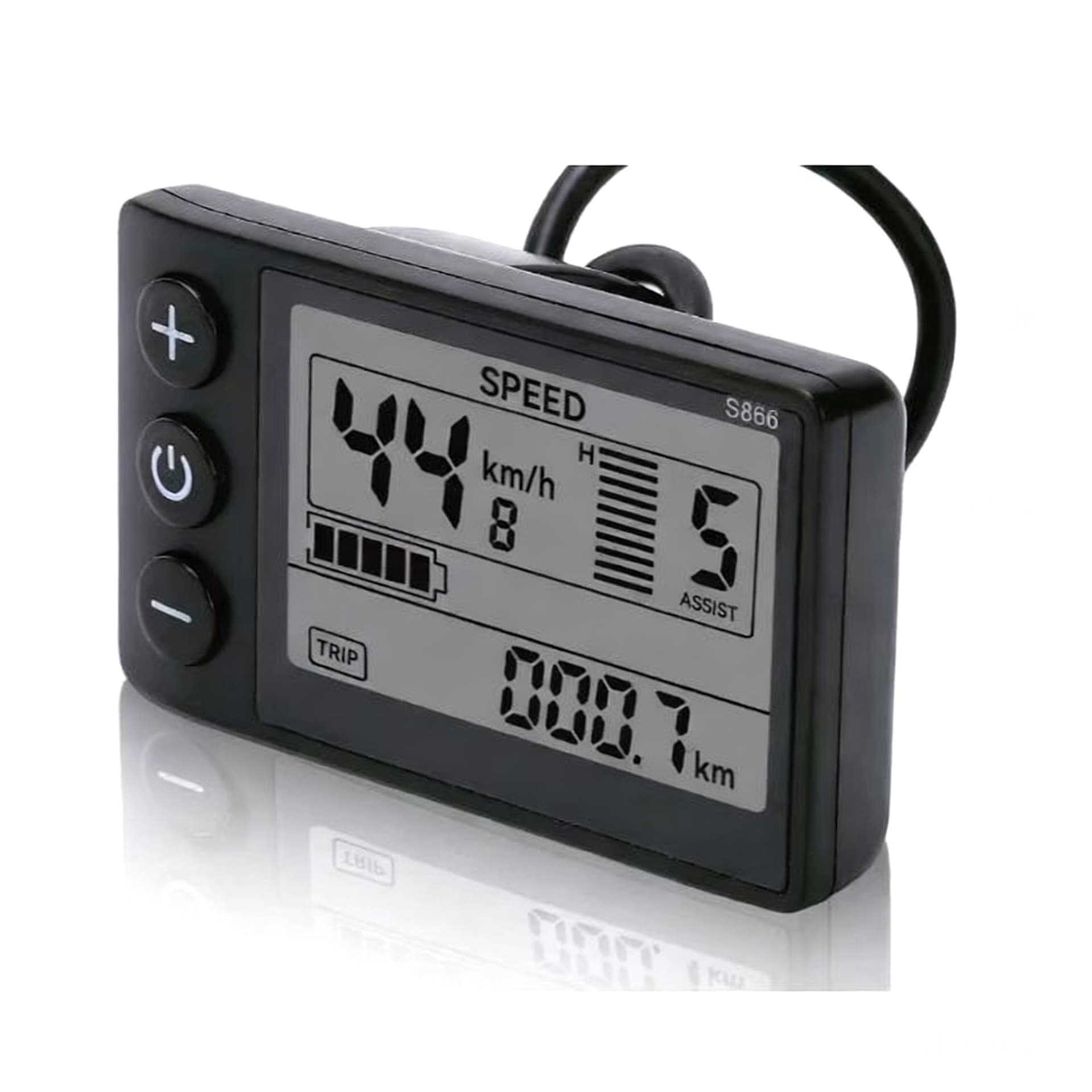 Jinan Shunyi Electric Bicycle Scooter UART Smart Meter S866A Model 5-Pin Waterproof Head Cross-border Supported