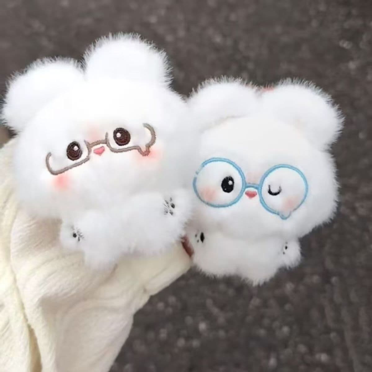 New Cute Soft Clover Cat Plush Toy Doll Charm Cartoon Adorable Cat Bag Hanging Decoration