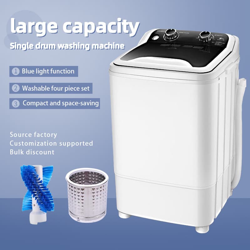 Foreign Trade Semi-Automatic Washing Machine Bedding Dormitory Baby Underwear Large Capacity Wash and Drain Dual Use Anti-Tangle Function