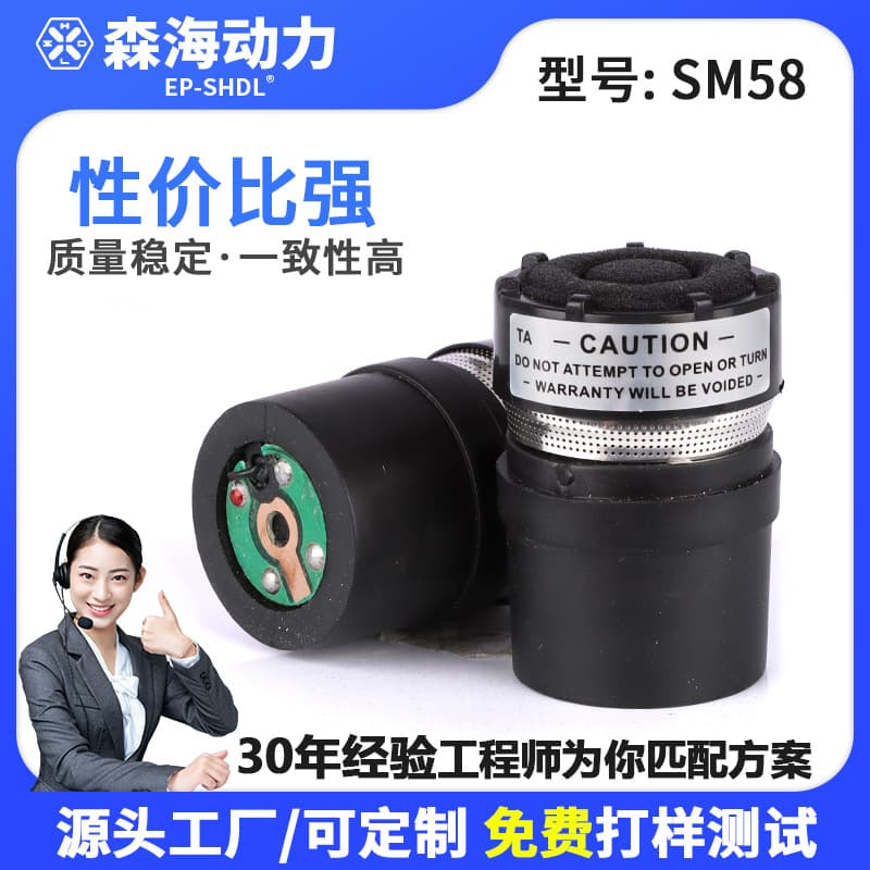 Cross-border Supply SM58 Microphone Dynamic Mic Core Wired Wireless Microphone Mic Cardioid Directional Pickup