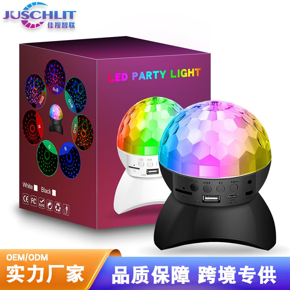 Home Multicolor Magic Ball Light Disco Atmosphere Light Bluetooth Speaker Light Ball Dormitory Singing Flashlight Room Atmosphere Lamp