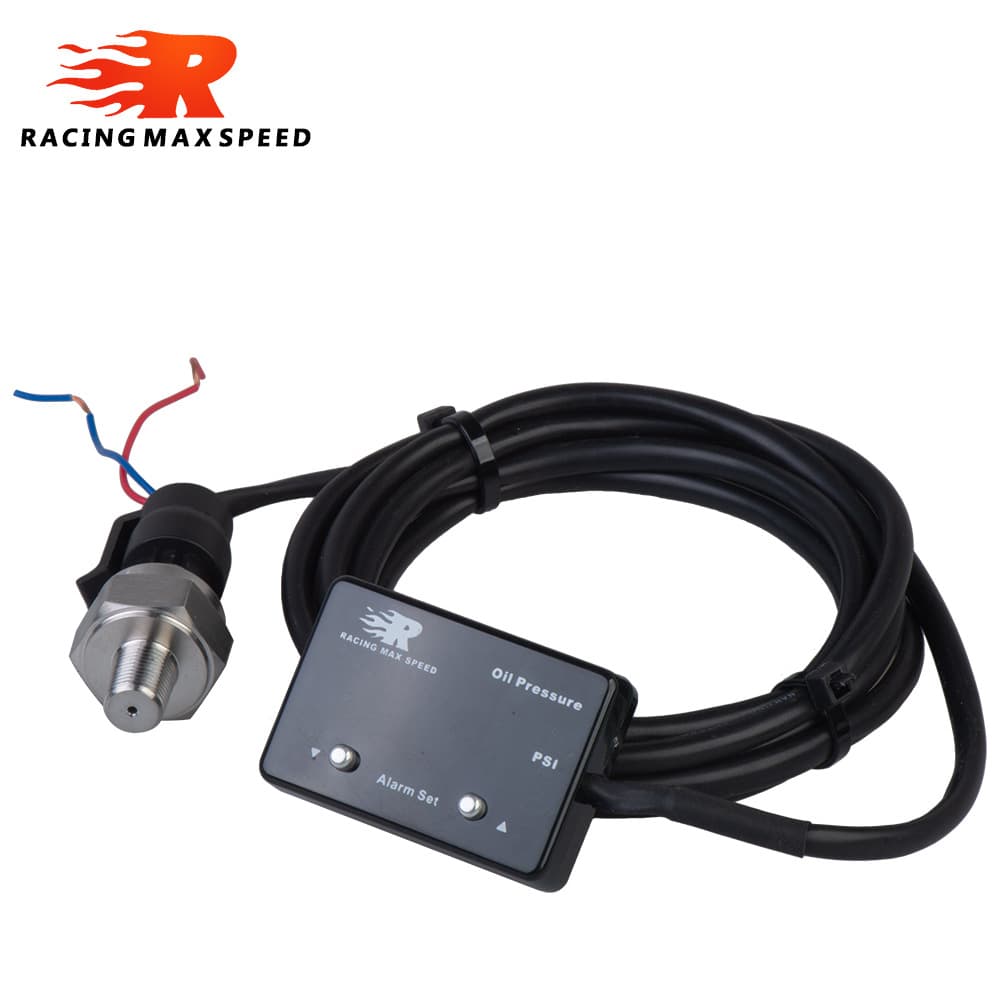 Cross-border Car 1/8 NPT Sensor 12V Digital Blue Red Light Oil Pressure Gauge Pressure 0~232PSI Sensor