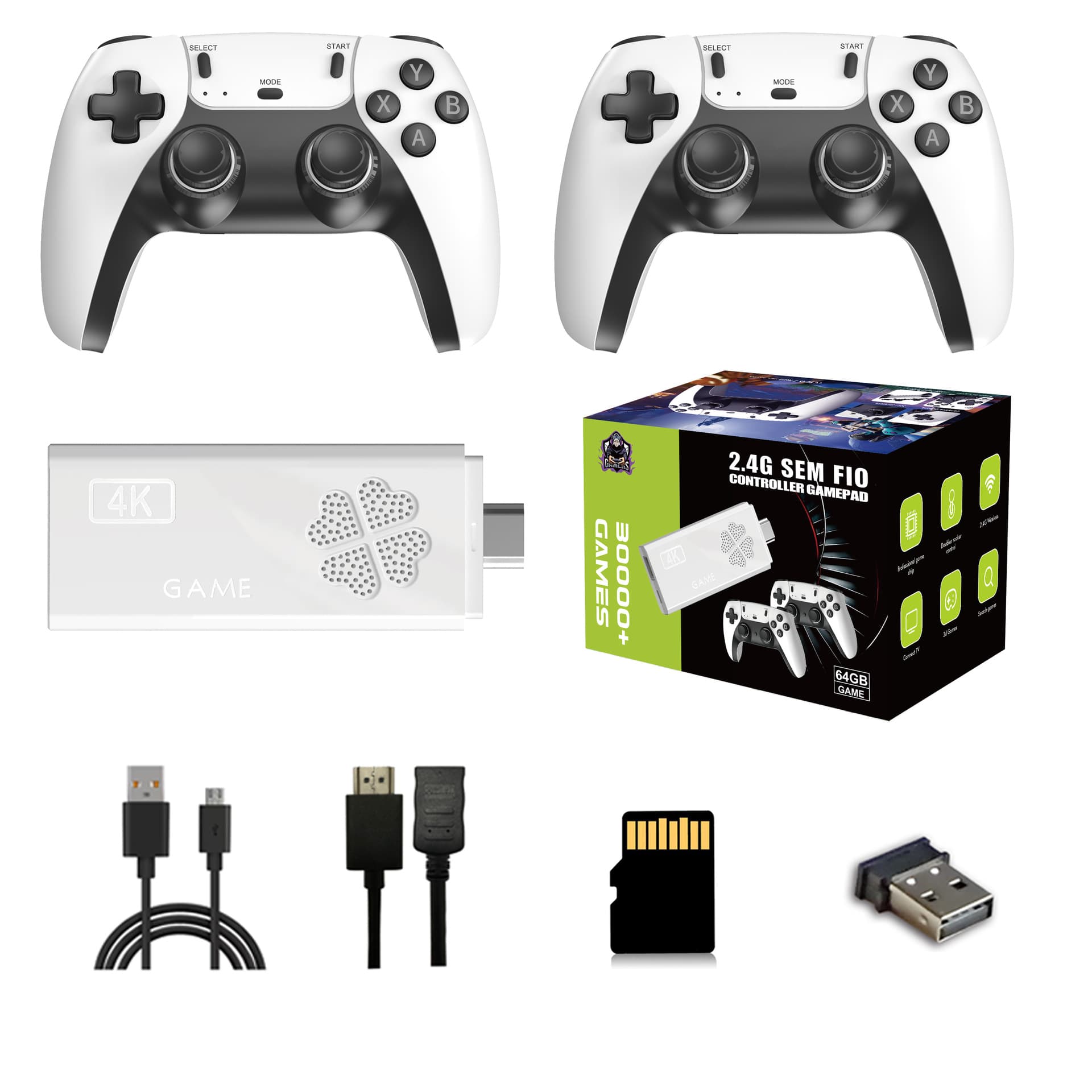 New M8Il Pro Game Console Cross-Border 2.4g High-Definition Wireless Controller Game Console Ps1 Retro Arcade Two-Player