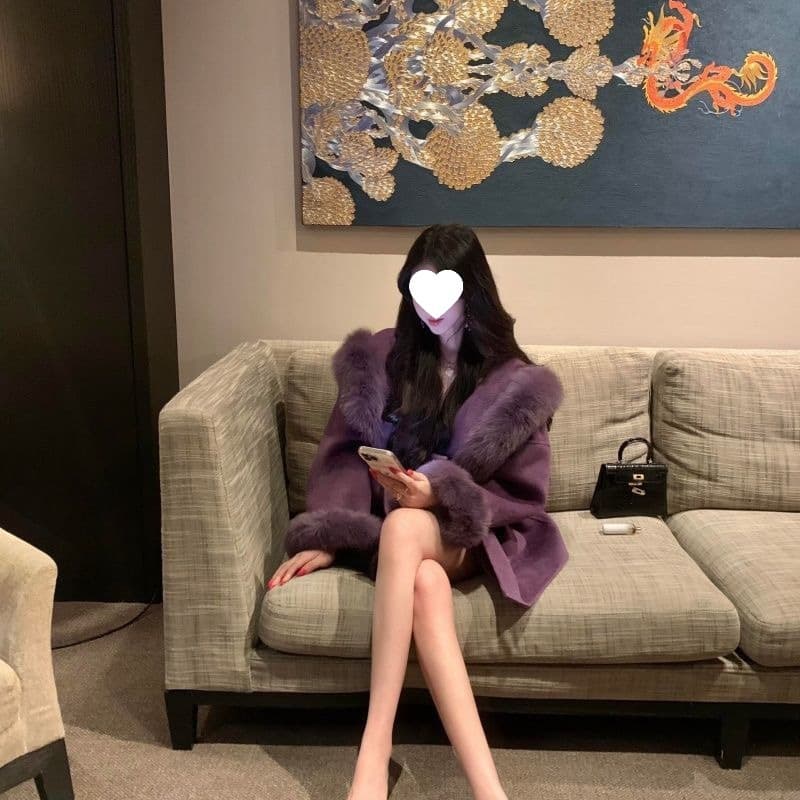 Luxury Elegant High-End Pure Desire Socialite Stunning Mature Woman Autumn Winter Wool Coat Versatile Overcoat Women's Fashion