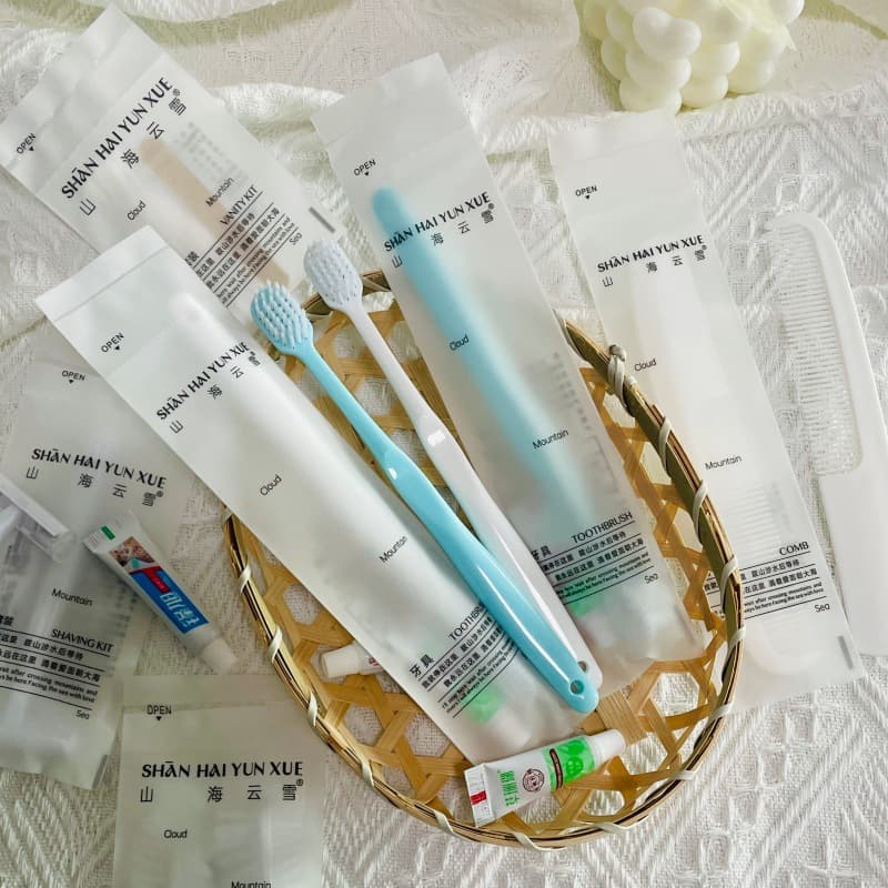 Shanhai Yunxue Series Disposable Toothbrush, Hotel Homestay Toiletries Set, Complete Hotel Disposable Dental Kit
