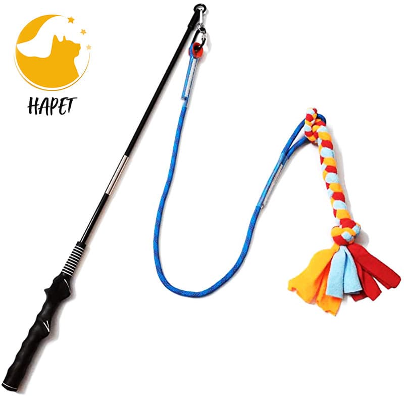 Amazon's New Pet Dog Teasing Pole, Bite and Pull Cotton Rope Toy, Pet Interactive Training Toy