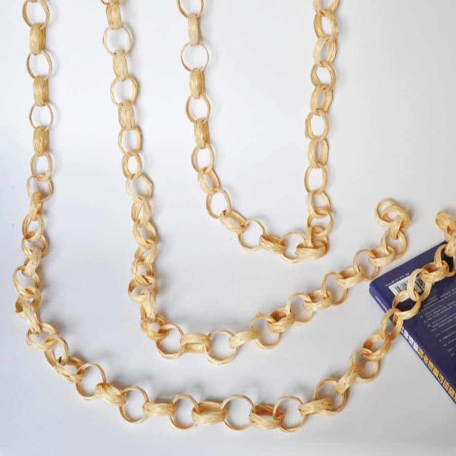 Bamboo Ring Chain DIY Kit Woven Decoration Pendant Hanging Ornament Kindergarten Craft Bamboo Curtain Ring
