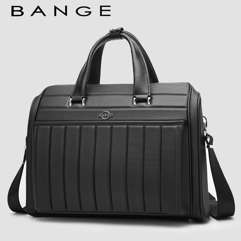 Bange Men's Bag New Fashion Briefcase Simple Atmosphere Business Travel Women's Laptop Bag Light Luxury Handbag Crossbody Bag