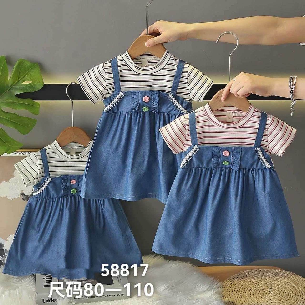 Summer Children's Dress Girls' Cotton Casual Skirt Cute Animal Cartoon Print A-Line Skirt for Toddlers And Young Girls