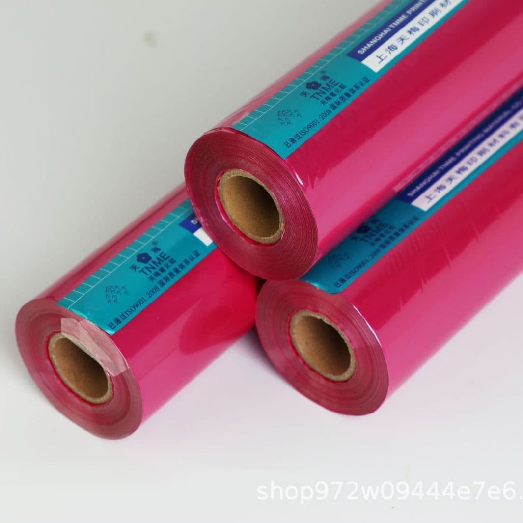 120m/Roll Hot Stamping Foil Electroplated Aluminum 045 Pearl Red Various Rigid Plastic Materials Hot Stamping Foil for Gift Box Stamping E18