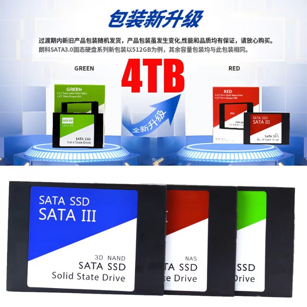 Cross-border Trade 2.5-inch Solid State Drive SSD 2TB 1TB 512GB Desktop Laptop Universal
